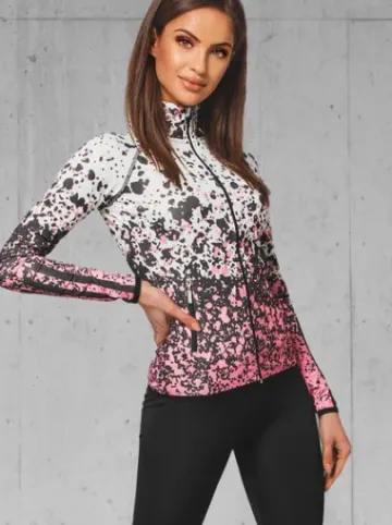 Komplet sportowy dwuczęściowy jasno-różowy O/20401Z^Ozonee Fashion