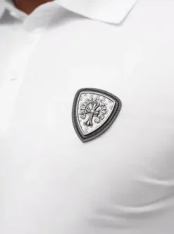 Koszulka męska polo biała NB/MT3121^Ozonee Fashion