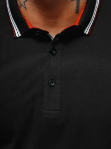 Koszulka męska polo czarna O/DA729^Ozonee Sale