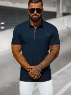 Koszulka męska polo granatowa O/DA758^Ozonee Sale