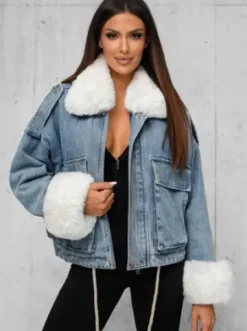 Kurtka damska jeansowa niebieska JS/11Z8219Z^Ozonee New