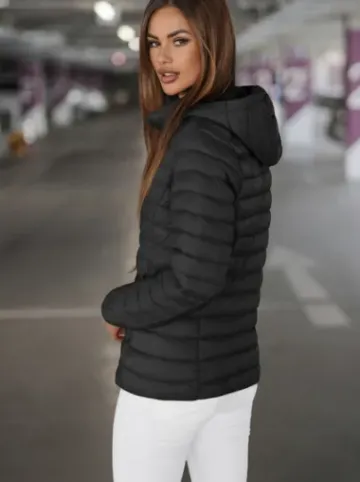 Kurtka damska pikowana czarna JS/16M9101/392^Ozonee Discount