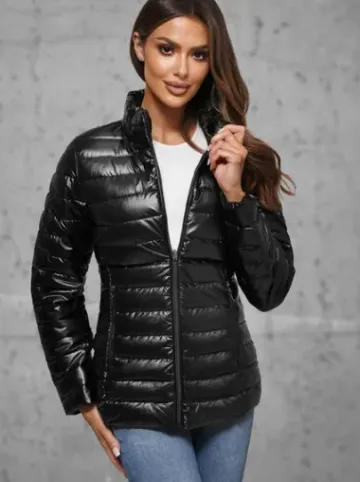 Kurtka damska pikowana czarna JS/16M9110/392^Ozonee Sale