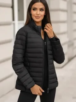 Kurtka damska pikowana czarna JS/16M9109/392Z^Ozonee Outlet