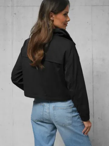 Kurtka damska przejściowa czarna O/G118^Ozonee Fashion