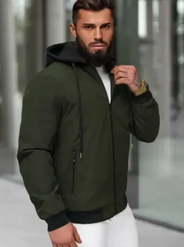 Kurtka męska bomberka khaki JS/62M9502/372^Ozonee Sale
