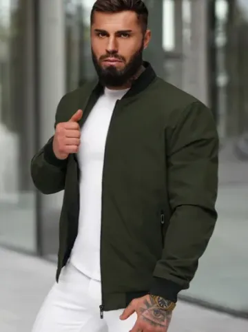 Kurtka męska bomberka khaki JS/62M9502/372^Ozonee Sale