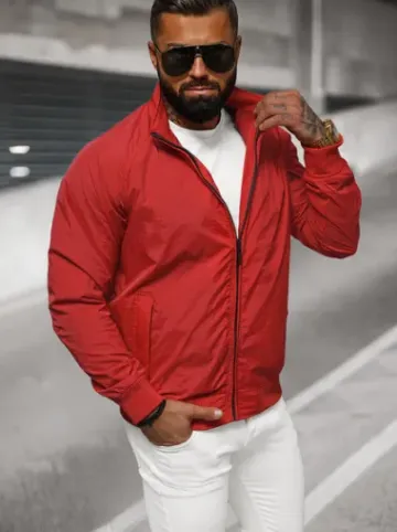 Kurtka męska czerwona JS/5M3212/270^Ozonee Fashion