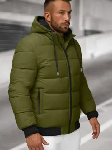 Kurtka męska pikowana khaki JS/31M5003Z^Ozonee Discount