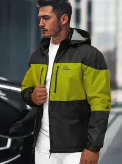Kurtka męska przejściowa czarna JS/22M310/392Z^Ozonee Fashion