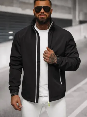 Kurtka męska softshell czarna JS/5M3105/392Z^Ozonee Discount