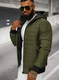 Kurtka męska zielona JS/MY13Z^Ozonee Fashion