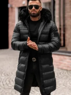 Kurtka męska zimowa czarna O/M801Z^Ozonee Fashion
