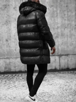 Kurtka męska zimowa czarna O/M800Z^Ozonee Fashion