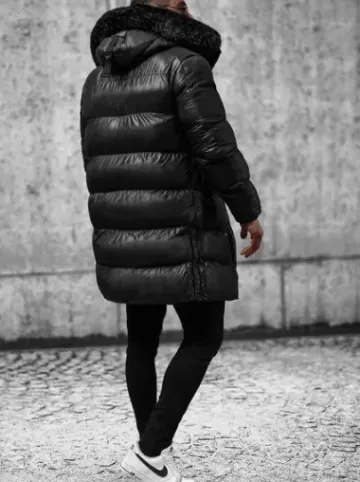 Kurtka męska zimowa czarna O/M800Z^Ozonee Fashion