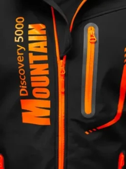 Kurtka softshell męska z kapturem czarno-pomarańczowa JS/HH026/1Z^Ozonee New