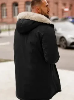 Kurtka zimowa męska czarna JS/22M316/392Z^Ozonee Hot