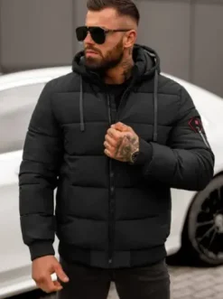 Kurtka zimowa męska czarna JS/31M5031/392^Ozonee Sale
