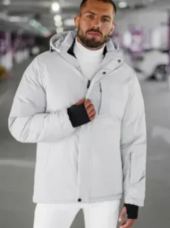 Kurtka zimowa męska jasno-szara JS/91M9906/280^Ozonee Best