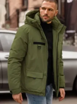 Kurtka zimowa męska khaki JS/31M5018Z^Ozonee Online