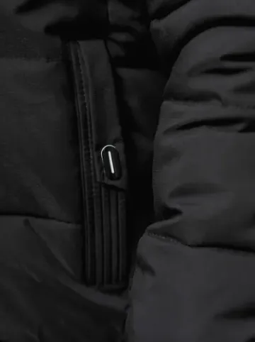 Kurtka zimowa męska pikowana czarna JS/84M3029/392^Ozonee Hot