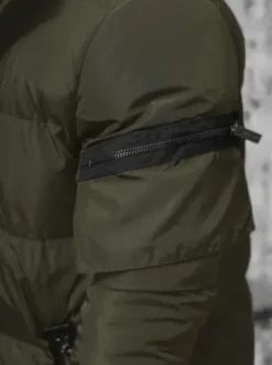 Kurtka zimowa męska pikowana zielona O/M799^Ozonee Outlet