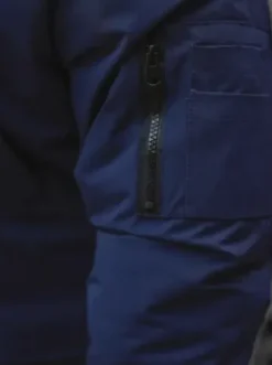Kurtka zimowa męska z futerkiem granatowa JS/M2019/215^Ozonee Hot