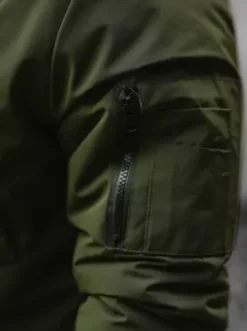 Kurtka zimowa męska z futerkiem khaki JS/M2019/136^Ozonee Clearance