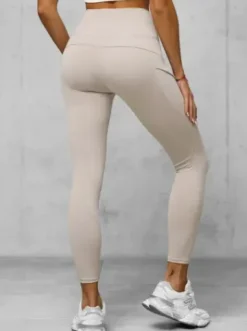 Legginsy damskie beżowe JS/XY24017L^Ozonee Sale