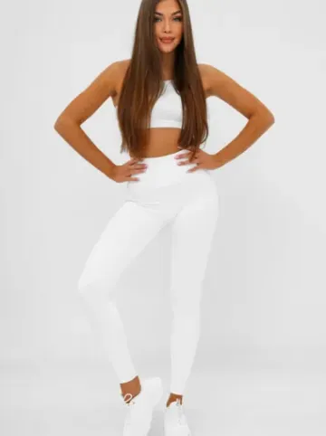 Legginsy damskie białe JS/17K585/1^Ozonee Outlet