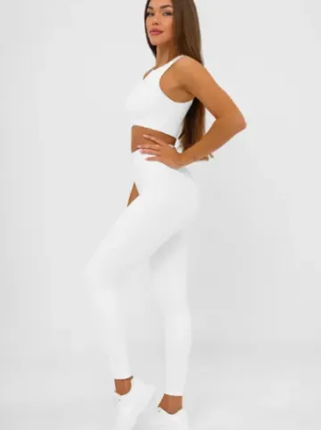 Legginsy damskie białe JS/17K585/1^Ozonee Outlet