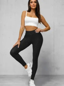 Legginsy damskie czarne JS/17K592/3^Ozonee New