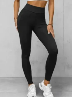 Legginsy damskie czarne JS/35K1606/3^Ozonee New