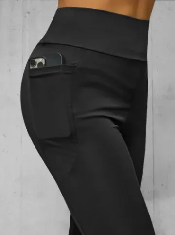 Legginsy damskie czarne JS/35K1606/3^Ozonee New