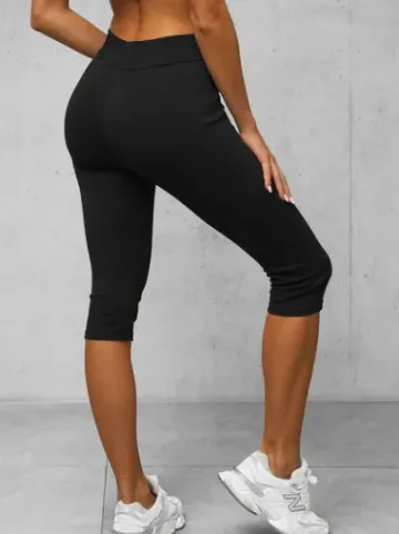 Legginsy damskie 3/4 czarne JS/1045/A1Z^Ozonee Best
