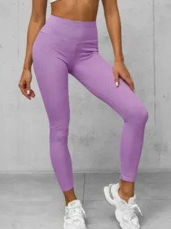Legginsy damskie fioletowe O/ZCH2280^Ozonee Outlet