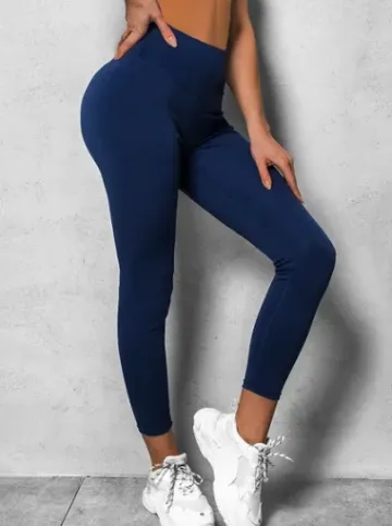 Legginsy damskie granatowe JS/HH040/4Z^Ozonee Fashion