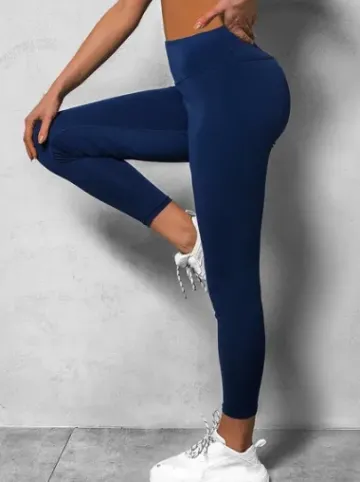 Legginsy damskie granatowe JS/HH040/4Z^Ozonee Fashion