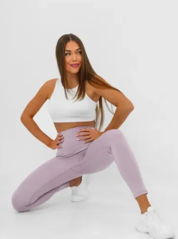 Legginsy damskie jasno-fioletowe JS/17K580/85^Ozonee Discount