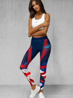 Legginsy damskie kolorowe O/20935^Ozonee Clearance