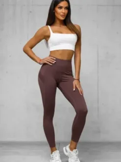 Legginsy damskie śliwkowe JS/XY24017L^Ozonee Online