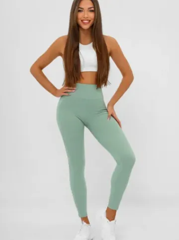 Legginsy damskie miętowe JS/17K585/127^Ozonee New