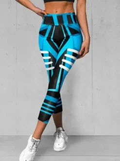 Legginsy damskie niebieskie O/D0010Z^Ozonee Fashion