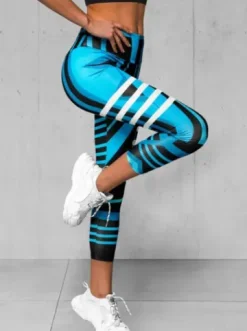 Legginsy damskie niebieskie O/D0010Z^Ozonee Fashion