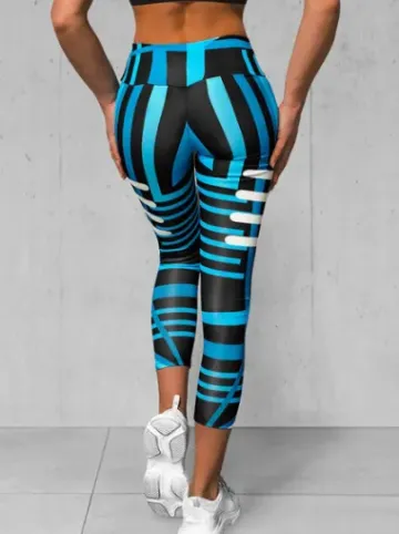 Legginsy damskie niebieskie O/D0010Z^Ozonee Fashion