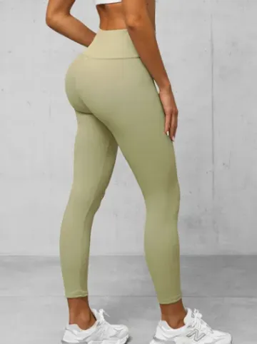 Legginsy damskie oliwkowe O/ZCH2280^Ozonee New