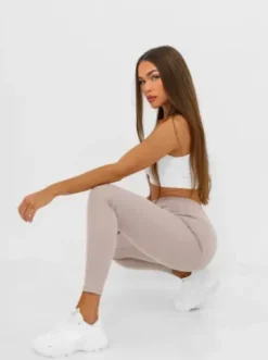 Legginsy damskie pudrowe JS/17K580/159^Ozonee Hot
