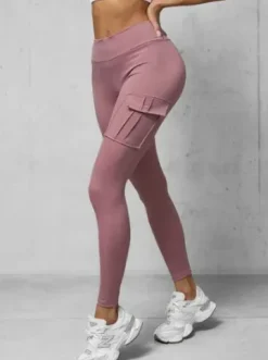 Legginsy damskie pudrowe O/A10319^Ozonee Online