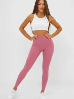 Legginsy damskie różowe JS/17K585/111^Ozonee Online