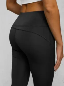 Legginsy damskie z szeroką nogawką czarne JS/17K570/3^Ozonee Outlet